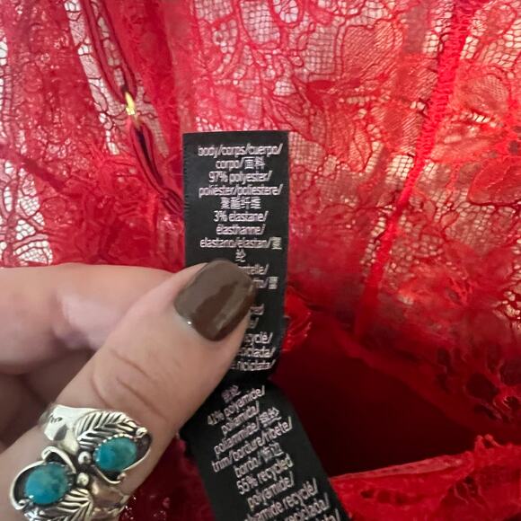 NWOT Victoria's Secret Red Slip Nightgown Lingerie Size XXL - Picture 6 of 6